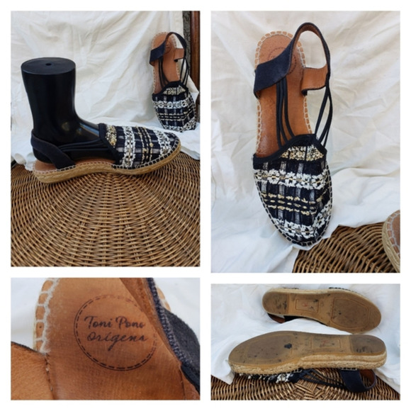 Toni Pons Noa-CC  Embellished‎ Espadrille Sandals - Picture 1 of 2